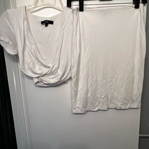 Lulu's Classic White Cropped Set